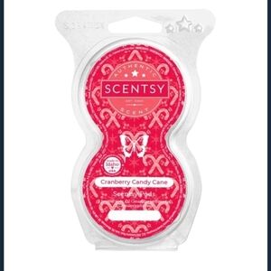 Scentsy Cranberry Candy Cane Scent Pods Pomegranate Peppermint Sticks Two Pack